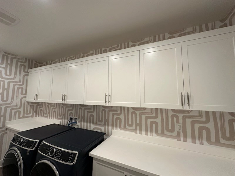 Historic home wallpaper installation on plaster walls in University City, Philadelphia