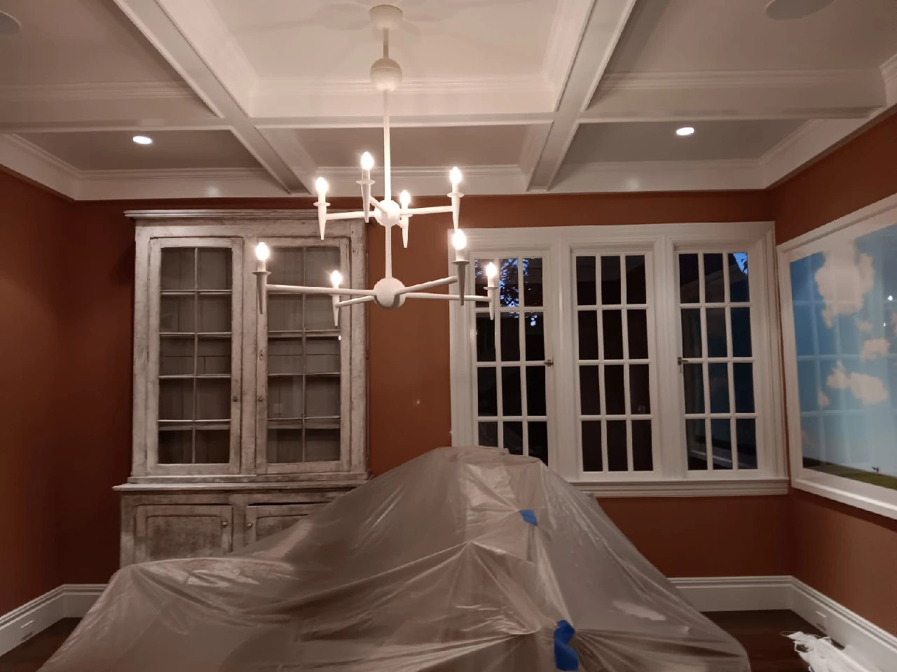 Historic home wallpaper restoration and installation in Society Hill, Philadelphia