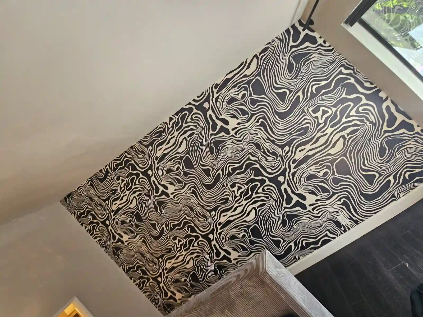 Commercial vinyl wallcovering installation in an office in Ardmore, PA